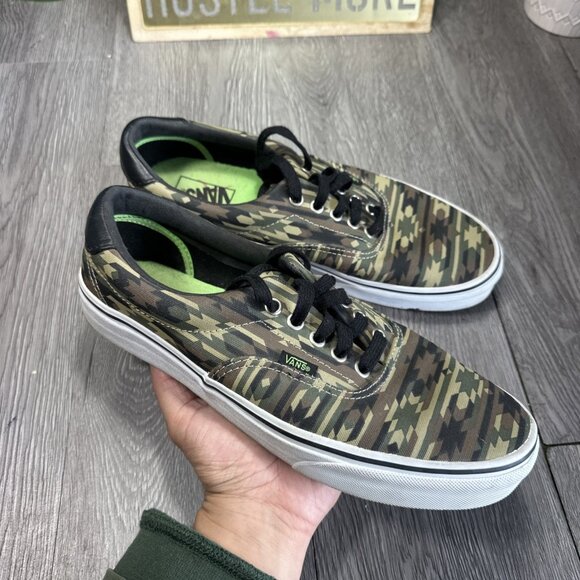 RARE VANS Era Digital Tribal Camo Sneakers Sz 10 Men\'s Authentic Skateboarding main image 7